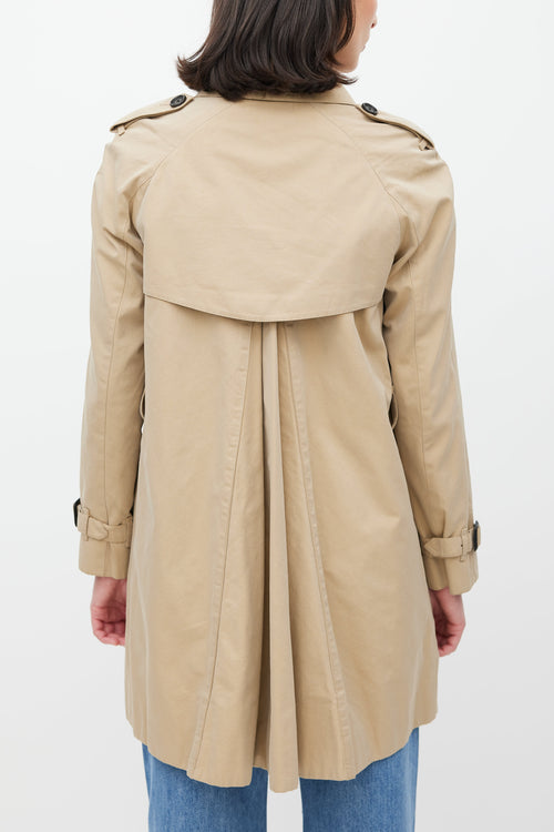 Burberry Beige Belted Trench Coat