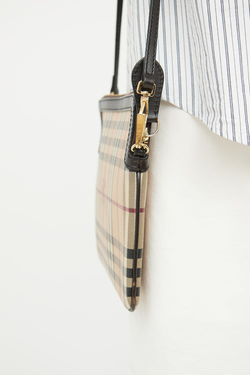 Burberry Haymarket Flat Crossbody Bag