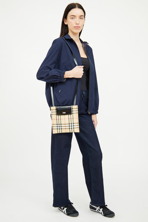 Burberry House Check Flap Crossbody