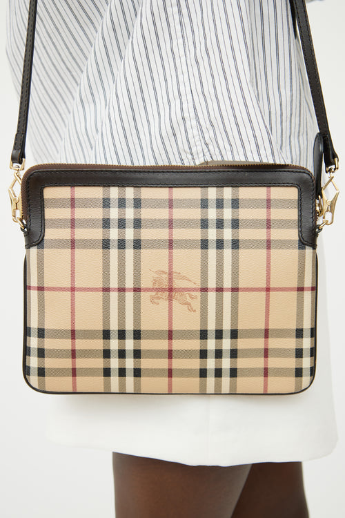 Burberry Haymarket Flat Crossbody Bag