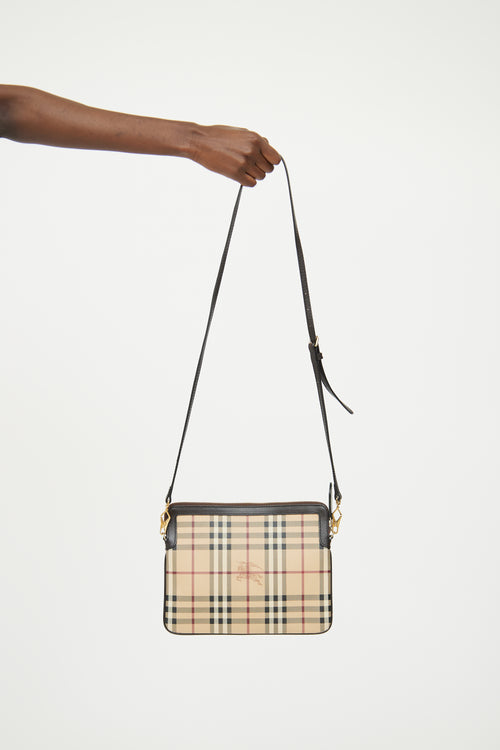 Burberry Haymarket Flat Crossbody Bag