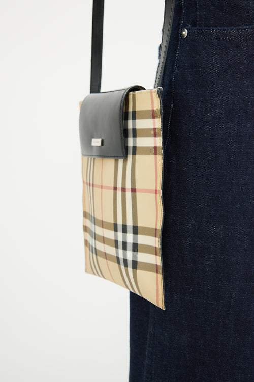 Burberry House Check Flap Crossbody