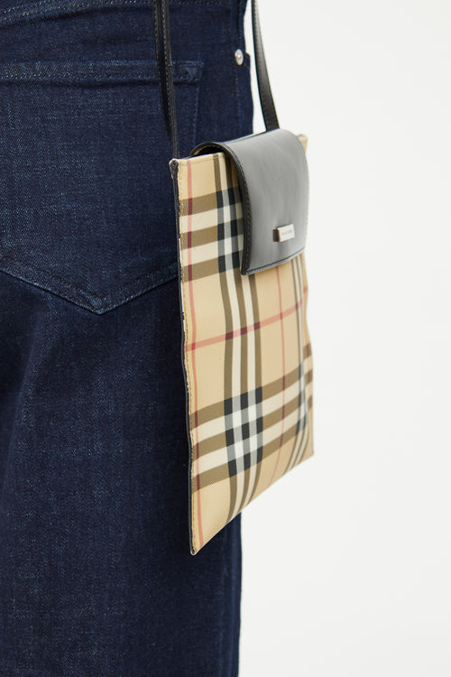 Burberry House Check Flap Crossbody