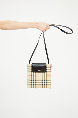 Burberry House Check Flap Crossbody