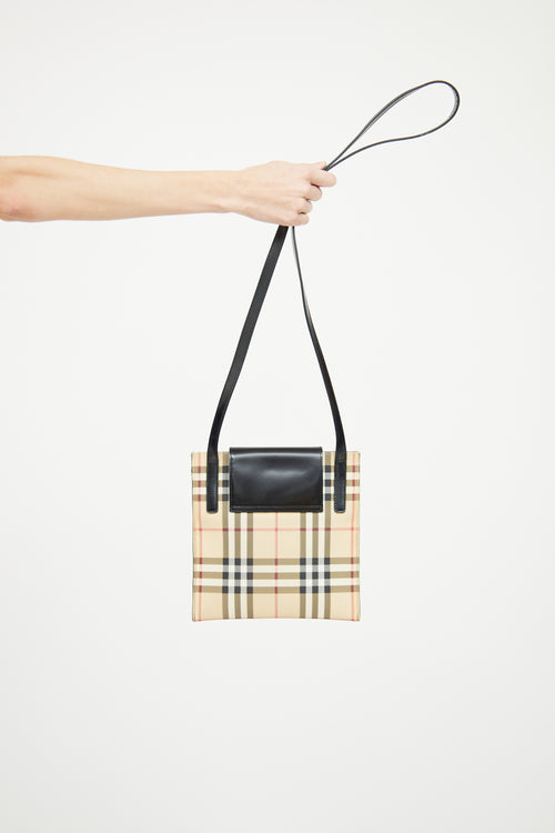 Burberry House Check Flap Crossbody