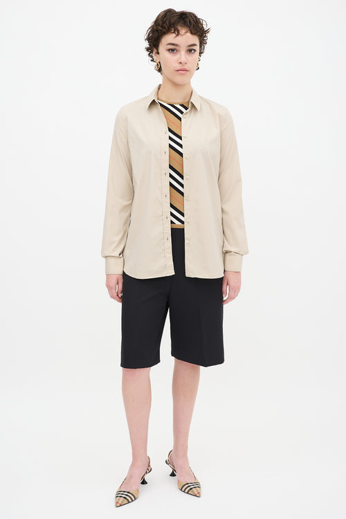 Burberry Beige Cotton Shirt