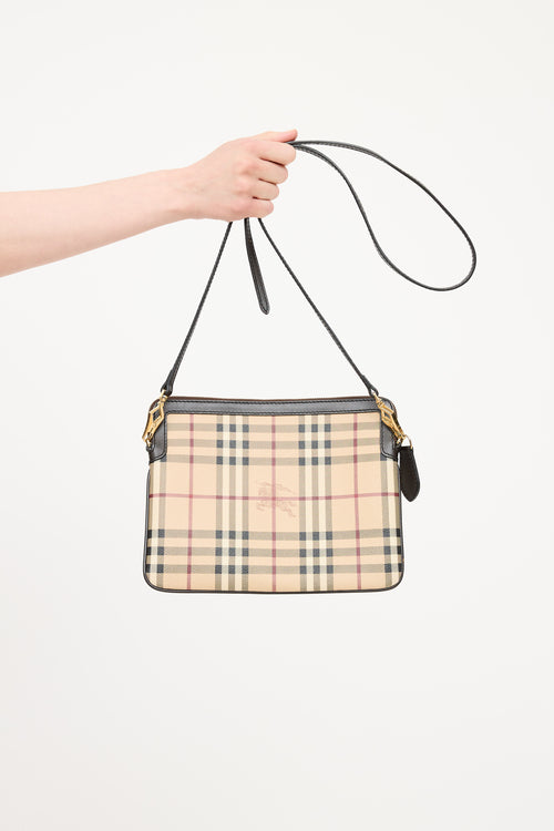 Burberry Beige 
Multicolour Haymarket Flat Check Canterbury Bag