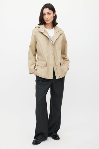 Burberry Beige Hooded Jacket