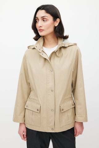 Burberry Beige Hooded Jacket