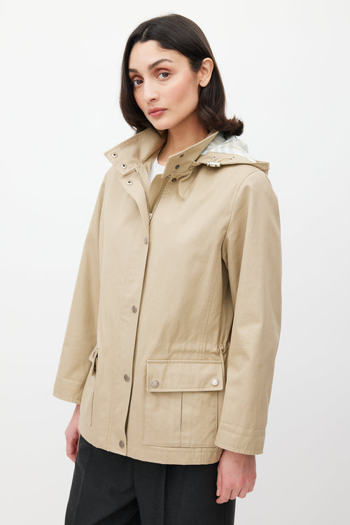 Burberry Beige Hooded Jacket