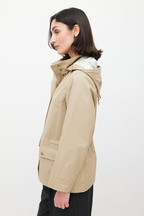 Burberry Beige Hooded Jacket