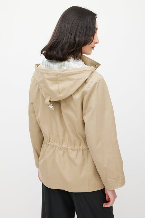 Burberry Beige Hooded Jacket