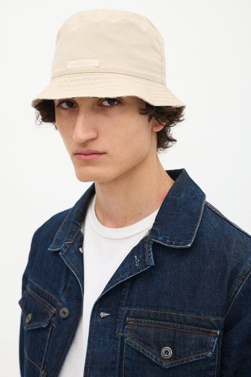 Burberry Beige Nova Check Reversible Bucket Hat