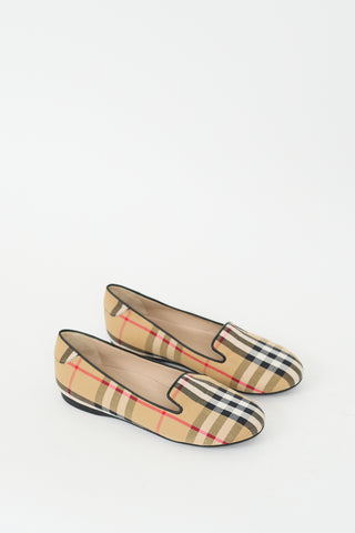 Burberry Beige 
Multi House Check Flat