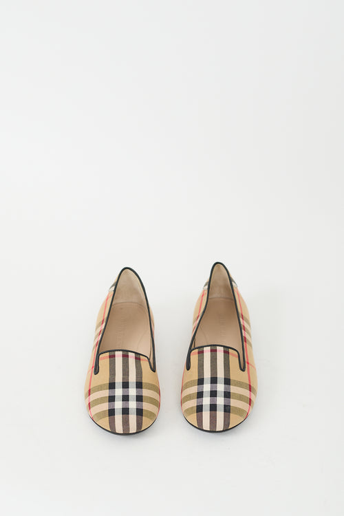 Burberry Beige 
Multi House Check Flat