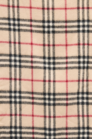 Burberry Beige 
Multicolour Cashmere Nova Check Scarf