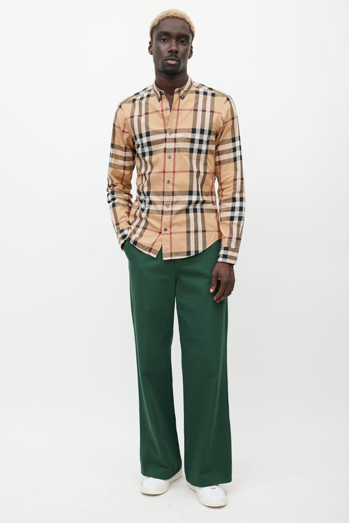 Burberry Beige 
Multicolour Nova Check Shirt