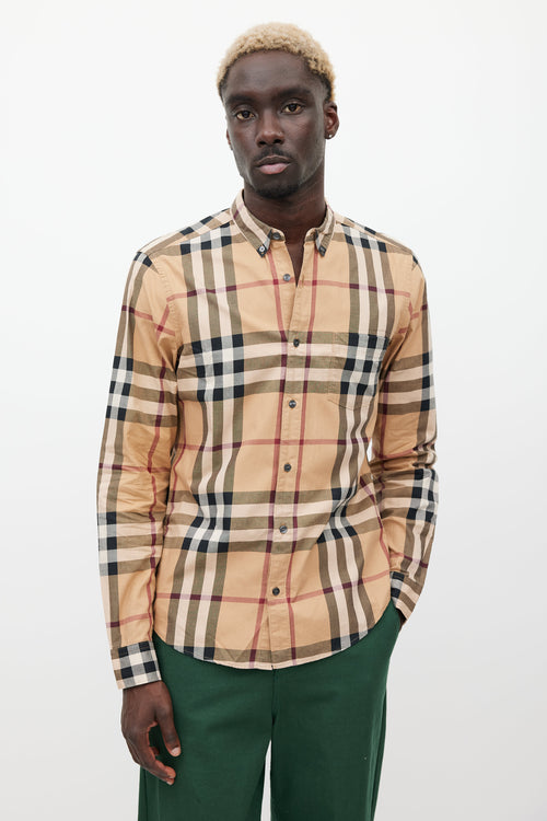 Burberry Beige 
Multicolour Nova Check Shirt