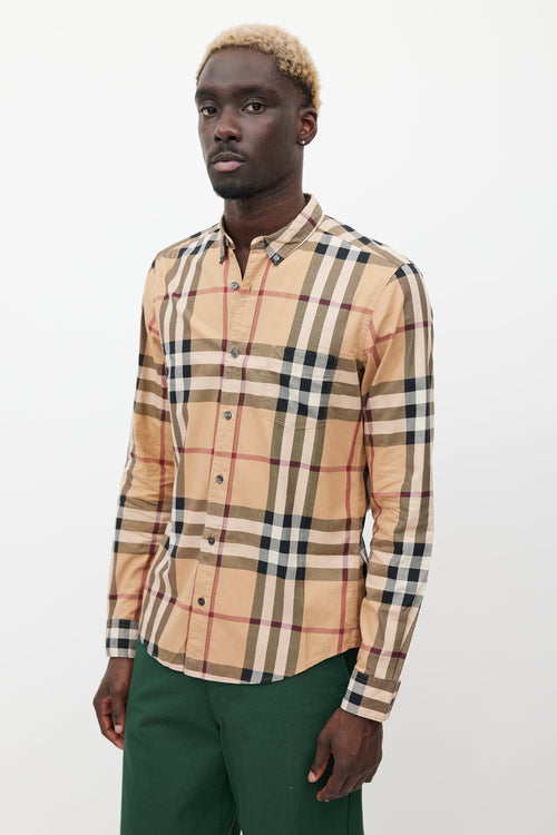 Burberry Beige 
Multicolour Nova Check Shirt