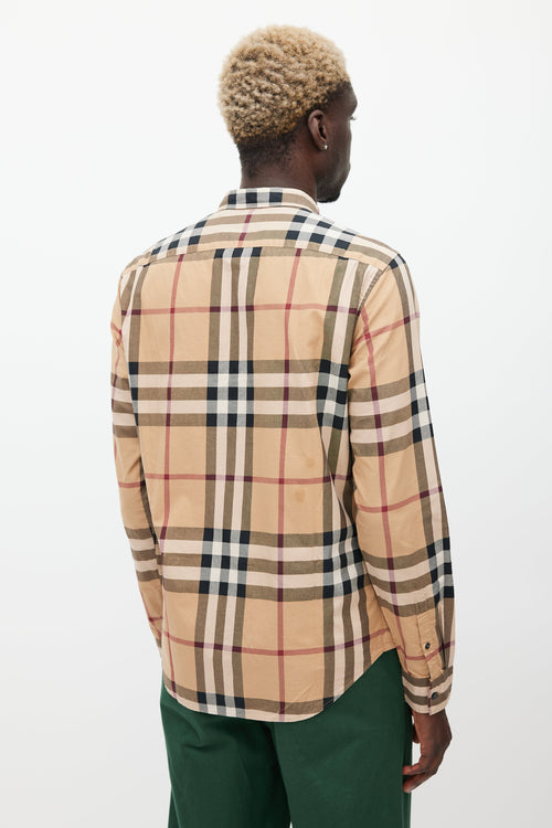 Burberry Beige 
Multicolour Nova Check Shirt