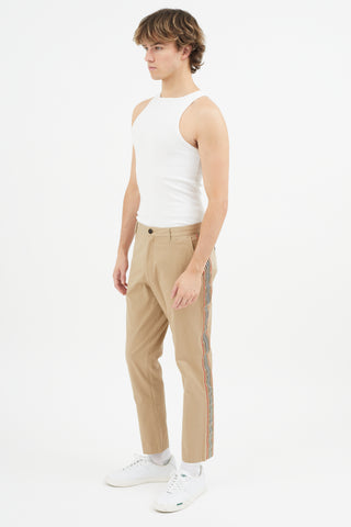 Burberry Beige 
Multicolour Stripe Trouser