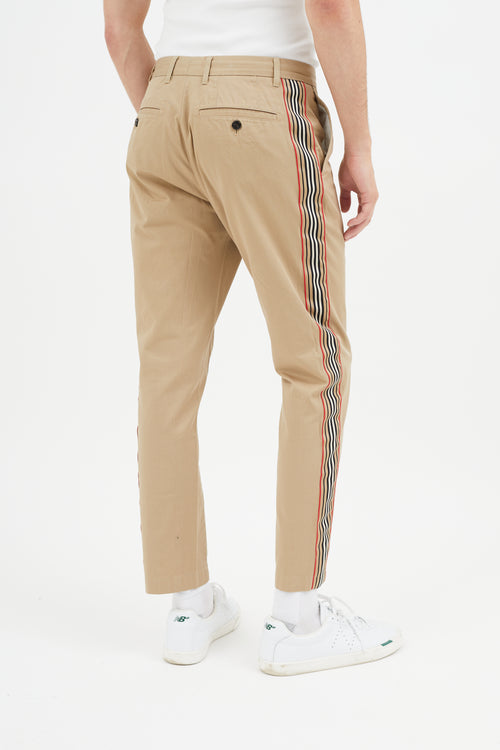 Burberry Beige 
Multicolour Stripe Trouser