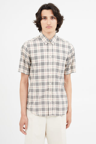 Burberry Beige Nova Check Shirt