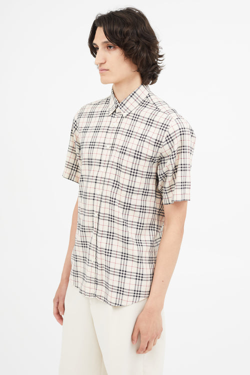 Burberry Beige Nova Check Shirt