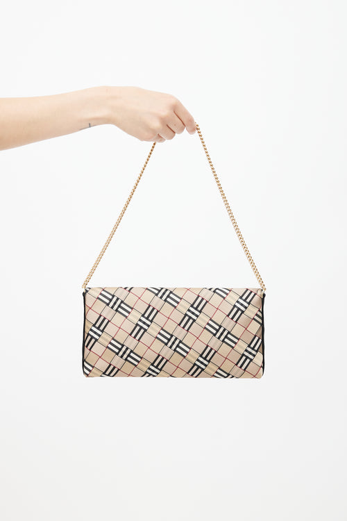 Burberry Beige Nova Check Shoulder Bag