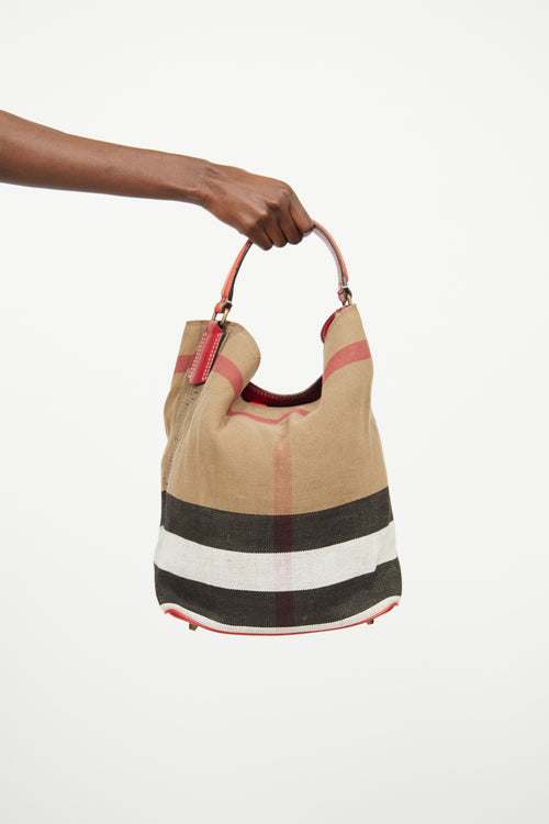 Burberry Mega Check Ashby Bag