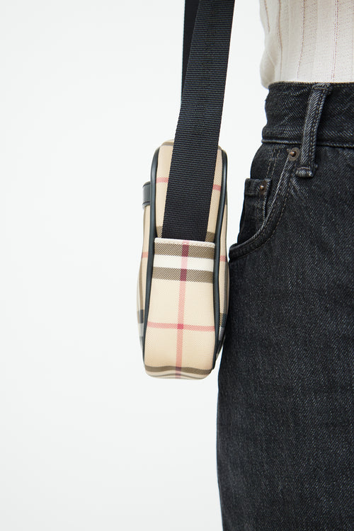 Burberry Nova Check Mini Crossbody Bag