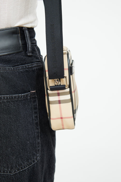 Burberry Nova Check Mini Crossbody Bag