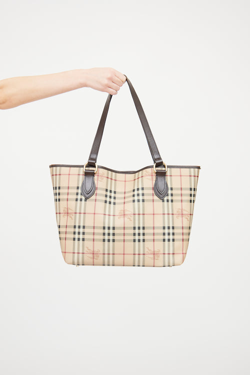 Burberry Haymarket Canvas Nick Tote Bag