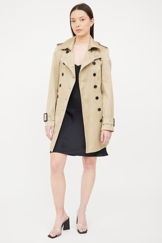 Burberry Beige Double Breasted Trench