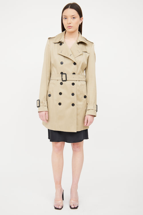 Burberry Beige Double Breasted Trench