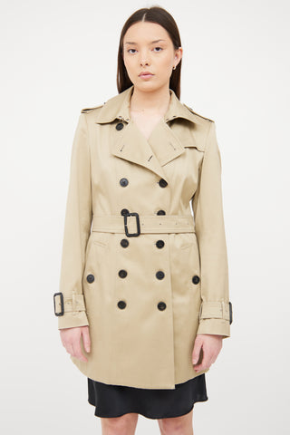 Burberry Beige Double Breasted Trench