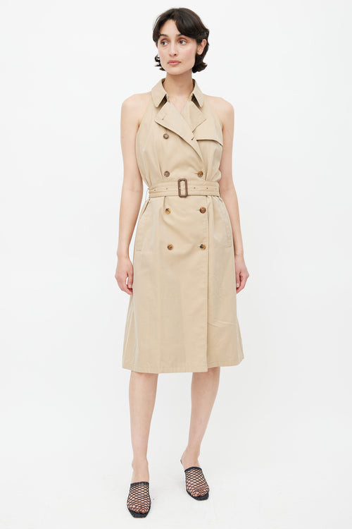 Burberry Beige Trench Belted Dress