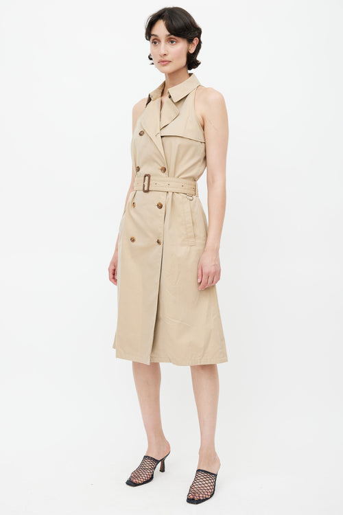 Burberry Beige Trench Belted Dress