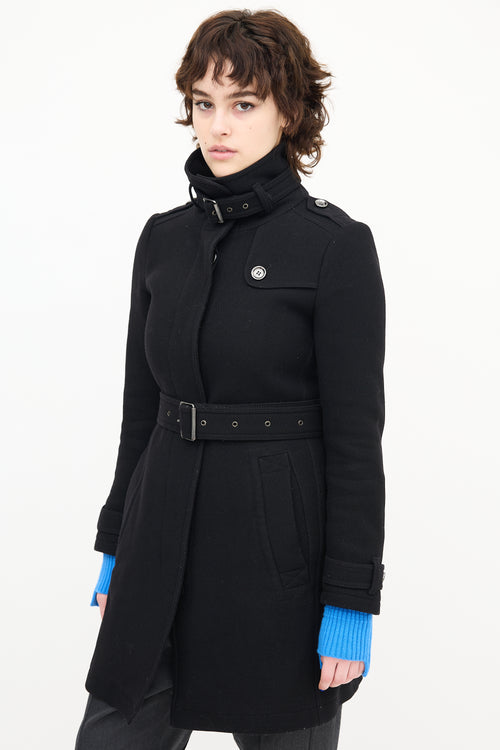 Burberry Belted Wool Coat