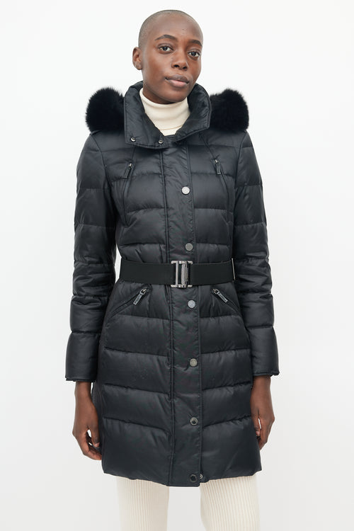 Burberry Black Abbeydale Down Puffer Coat