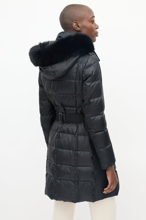 Burberry Black Abbeydale Down Puffer Coat