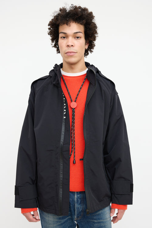 Burberry Black Bungee Cord Jacket