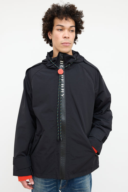 Burberry Black Bungee Cord Jacket