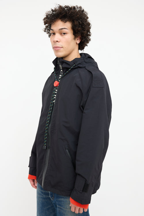 Burberry Black Bungee Cord Jacket