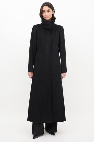 Burberry Black Cashmere Long Coat