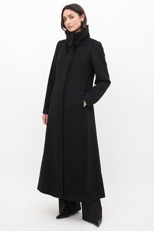 Burberry Black Cashmere Long Coat