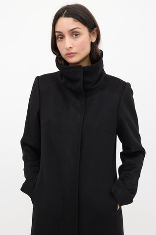 Burberry Black Cashmere Long Coat