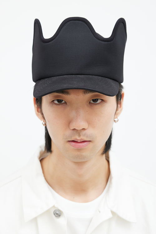 Burberry Black Cotton Crown Hat