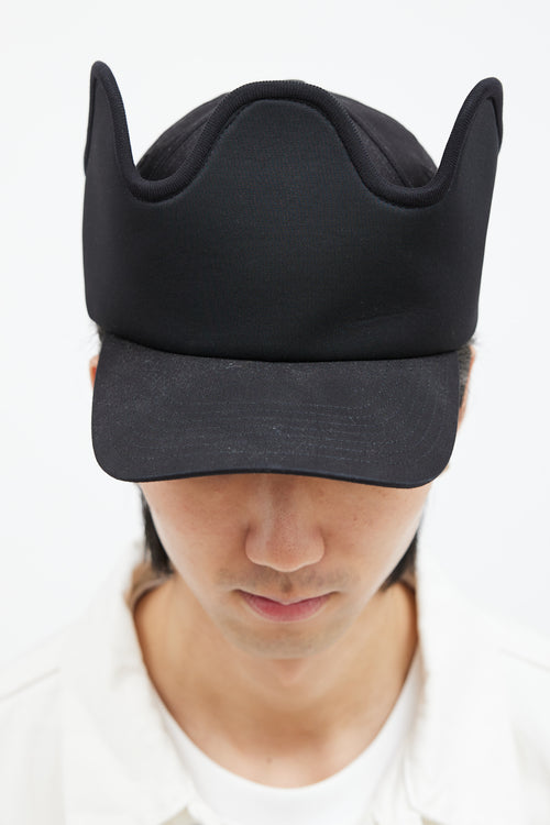 Burberry Black Cotton Crown Hat