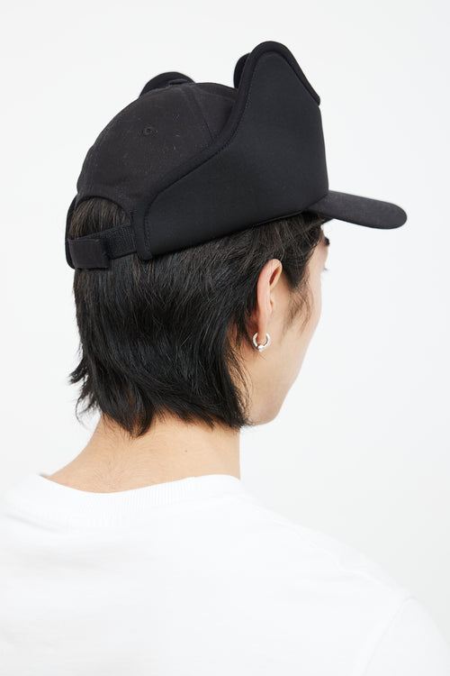 Burberry Black Cotton Crown Hat